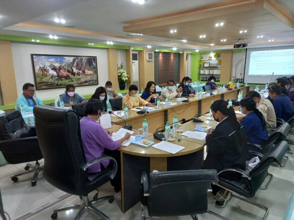 จัดประชุมเชื่อมโยงการดำเนินงานคณะกรรมการแปลงใหญ่และ ศพก. ระดับอำเภอครั้งที่1/2565